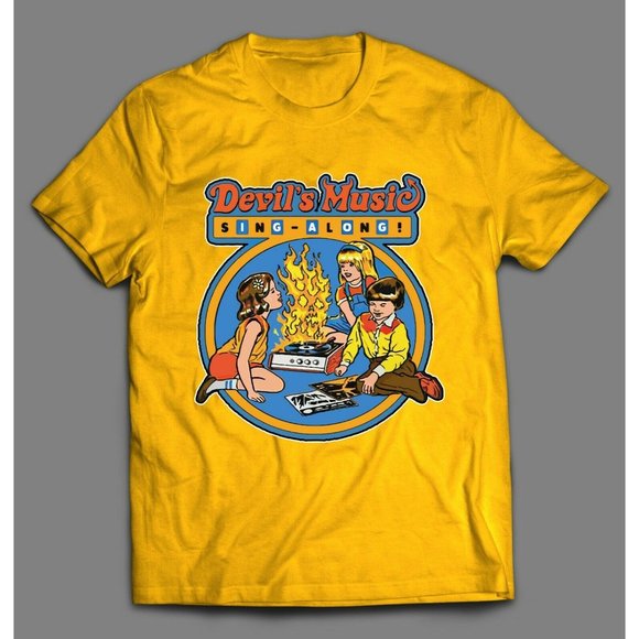DEVILS MUSIC SING ALONG CHILDREN'S BOOK SHIRT - Picture 1 of 2
